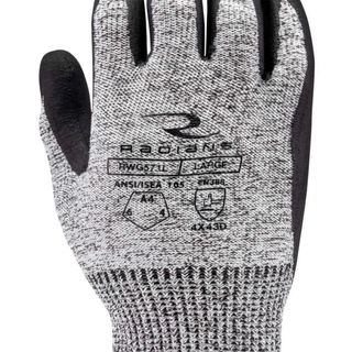 Radians RWG571 Cut Level A4 HPPE/Polyester, Foam Nitrile Palm Dip Glove
