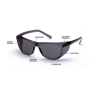 Pyramex S10920STM Pyramex Safety-LEGACY-F:GRAY/L:GRAY H2MAX