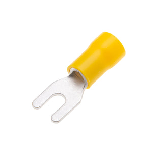 NSI S12-6V Vinyl Insulated Spade Terminal for #6 Stud and 12-10 AWG | 50 Pack