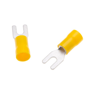 NSI S12-6V Vinyl Insulated Spade Terminal for #6 Stud and 12-10 AWG | 50 Pack