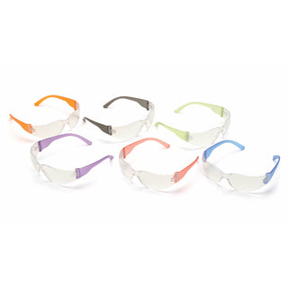 Pyramex S4110SNMP Mini Intruder Clear Lens with Assorted Temple Colors
