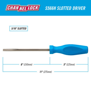 Channellock S566H Slotted 5/16 x 6-Inch Professional Screwdriver