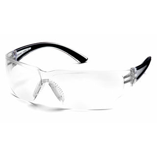 Pyramex SB3610ST Cortez Clear H2X Anti-Fog Lens with Black Temples