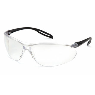 Pyramex S9710STM Neshoba - Clear H2Max Anti-Fog Lens with Black Temples