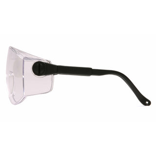 Pyramex SB1010S Defiant Jumbo Size Clear Lens with Black Temples