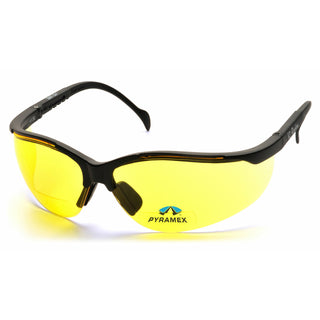 Pyramex SB1830R25 V2 Readers Amber +2.5 Lens with Black Frame