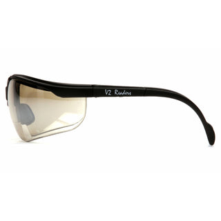 Pyramex SB1880R25 V2 Readers Indoor/Outdoor Mirror +2.5 Lens with Black Frame