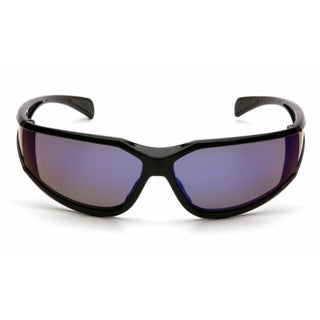 Pyramex SB5175DT Pyramex Safety - Exeter - Glossy Black Frame/Blue Mirror Anti-Fog Lens