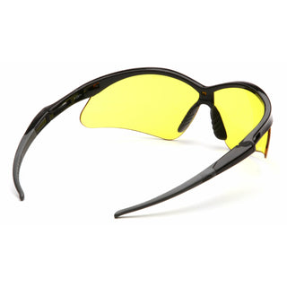 Pyramex SB6330SP Amber Lens with Black Frame and Cord