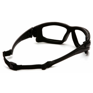 Pyramex SB7010SDT I-Force Clear Dual Pane H2X Anti-Fog Lens with Black Temples/Strap