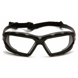 Pyramex SBG5010DT Highlander Plus Clear H2X Anti-Fog Lens with Black/Gray Frame