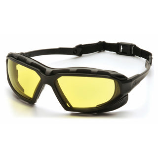 Pyramex SBG5030DT Amber H2X Anti-Fog Lens with Black/Gray Frame