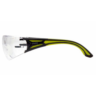 Pyramex SBGR9610S Clear Lens with Black and Green Temples