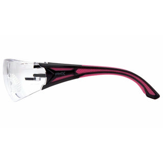 Pyramex SBP9610ST Endeavor Plus Clear H2X Anti-Fog Lens with Black and Pink Temples