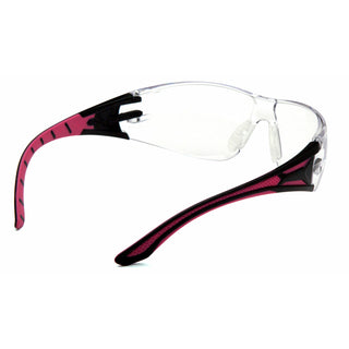 Pyramex SBP9610ST Endeavor Plus Clear H2X Anti-Fog Lens with Black and Pink Temples