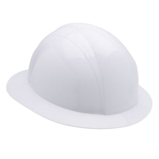 NSI SH-330W Fully Adjustable White Cap Brim Safety Helmet for Construction