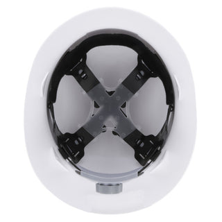 NSI SH-200W Fully Adjustable White Full-Brim Safety Helmet for Construction