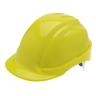 NSI SH-330Y Fully Adjustable Yellow Cap Brim Safety Helmet for Construction