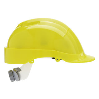 NSI SH-330Y Fully Adjustable Yellow Cap Brim Safety Helmet for Construction