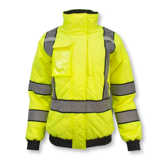 Radians SJ930-3ZGW Women's Class 3 Quilted Bomber Jacket