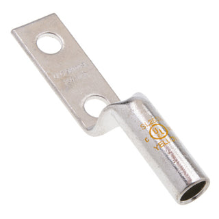 NSI SL250N Copper Long Stacking Lug – Yellow 2-Hole 250 MCM 1/2 Inch