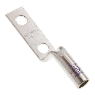 NSI SL40N Copper Long Stacking Lug – Purple 2-Hole 4/0 AWG 1/2 Inch