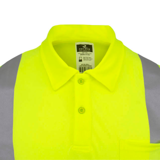 Radians ST12B Class 2 High Visibility Color Blocked Safety Short Sleeve Polo ShirT