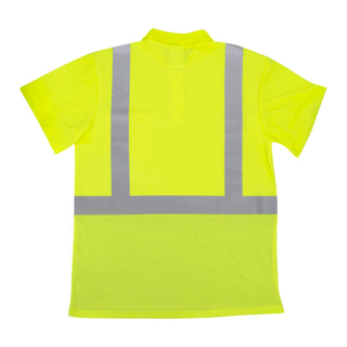 Radians ST12B Class 2 High Visibility Color Blocked Safety Short Sleeve Polo ShirT