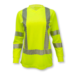 Radians ST21 Class 3 High Visibility Women's Long Sleeve T-Shirt with Max-Dri