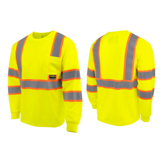 Radians ST41-3 Class 3 Mesh Long Sleeve T-Shirt with Contrast Trim
