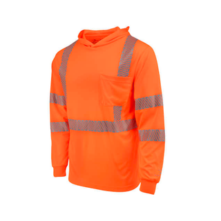 Radians ST61-3 Hooded Type R Class 3 Mesh Long Sleeve T-Shirt
