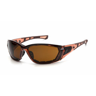 Pyramex STB10815DT Atrex Safety Glasses - Coffee Anti-Fog Lens
