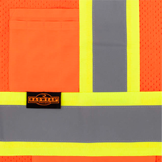 Radians SV232-3 Two Tone Surveyor Type R Class 3 Mesh Safety Vest with Dual Side Zippers