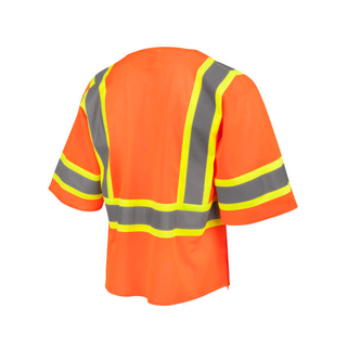 Radians SV232-3 Two Tone Surveyor Type R Class 3 Mesh Safety Vest with Dual Side Zippers