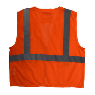 Radians SV25 Economy Class 2 Self-Extinguishing Mesh Safety Vest with Zipper