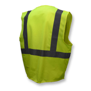 Radians SV2Z Economy Type R Class 2 Solid Safety Vest with Zipper