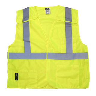 Radians SV4 Economy Type R Class 2 Breakaway Solid Safety Vest - Green