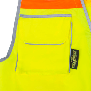 Radians SV55B Class 2 Heavy Woven Color Blocked Two Tone Engineer Vest - Green