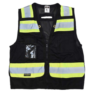 Radians SV59-1 Type O Class 1 Heavy Duty Surveyor Safety Vest with Zipper