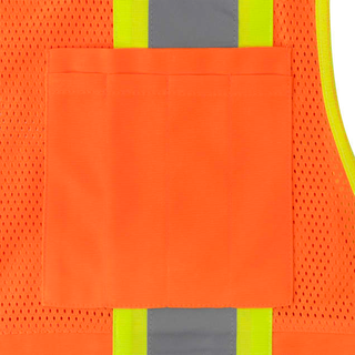 Radians SV69-2 Two Tone Type R Class 2 Mesh/Solid Surveyor Vest with Plan/Tablet Pocket