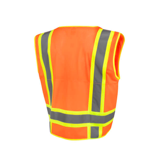 Radians SV69-2 Two Tone Type R Class 2 Mesh/Solid Surveyor Vest with Plan/Tablet Pocket