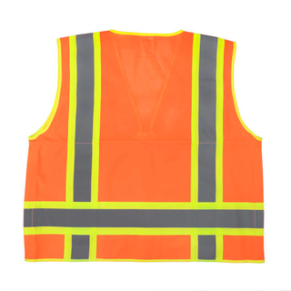 Radians SV69-2 Two Tone Type R Class 2 Mesh/Solid Surveyor Vest with Plan/Tablet Pocket