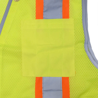 Radians SV6H Type R Class 2 Heavy Duty Two Tone Mesh Surveyor Vest with Solid Pockets