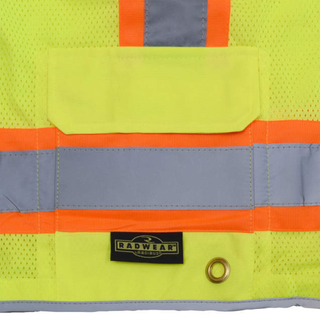 Radians SV6H Type R Class 2 Heavy Duty Two Tone Mesh Surveyor Vest with Solid Pockets