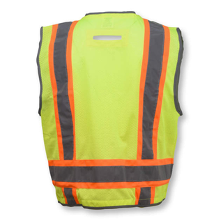 Radians SV6H Type R Class 2 Heavy Duty Two Tone Mesh Surveyor Vest with Solid Pockets