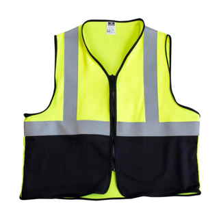 Radians SV92B-M2ZGSFR Solid 5.5 oz DH Cat 2 Class 2 Color Blocked FR Vest - Green