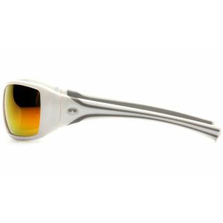 Pyramex SW5655D Goliath Sky Red Mirror Lens with White Frame
