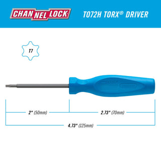 Channellock T072H TORX T7 X 2-Inch Professional Screwdriver