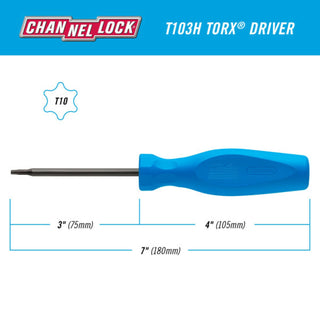 Channellock T103H TORX T10 X 3-Inch Professional Screwdriver