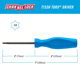 Channellock T153H TORX T15 X 3-Inch Professional Screwdriver